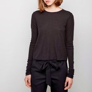 Rag & Bone | Gray Rai Cropped Longsleeve